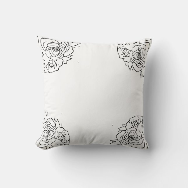 Contemporary Flower Pillow (Front)