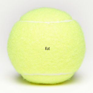 Contemporary Font Custom Name Simple Tennis Balls