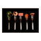 Contemporary Foods on Forks Art Print Poster