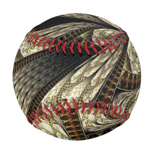 Contemporary Fractal Design Neutral Color Baseball