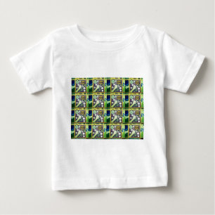 Contemporary Fun Mosaic Art Print – A Playful Baby T-Shirt