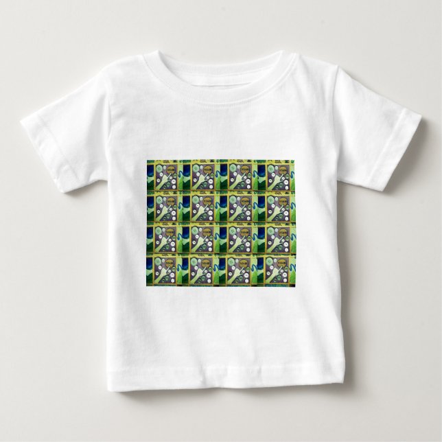 Contemporary Fun Mosaic Art Print – A Playful   Baby T-Shirt (Front)