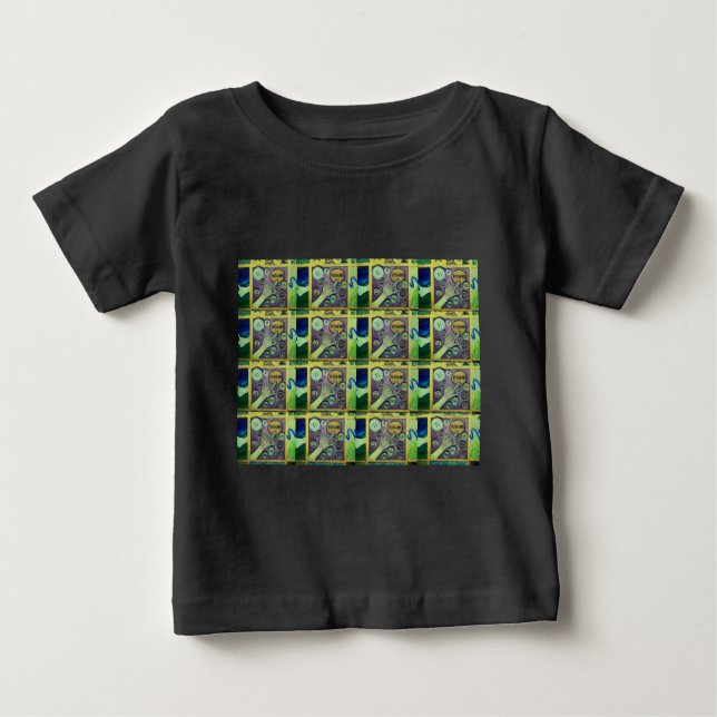 Contemporary Fun Mosaic Art Print – A Playful   Baby T-Shirt (Front)