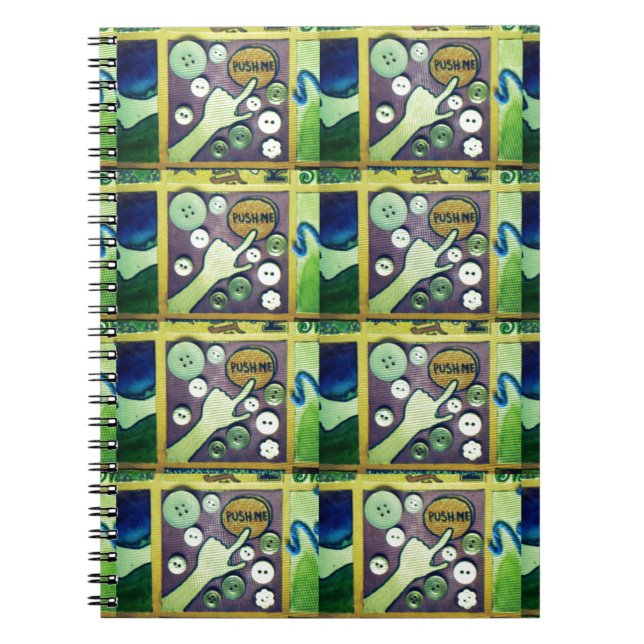 Contemporary Fun Mosaic Art Print – A Playful   Notebook (Front)