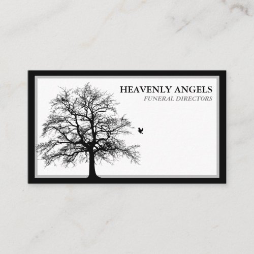 Contemporary Funeral Directors  Tree of Life Business Card