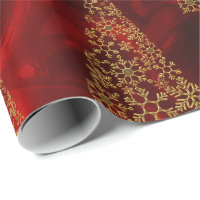 Elegant copper rose gold Christmas tree pattern Wrapping Paper