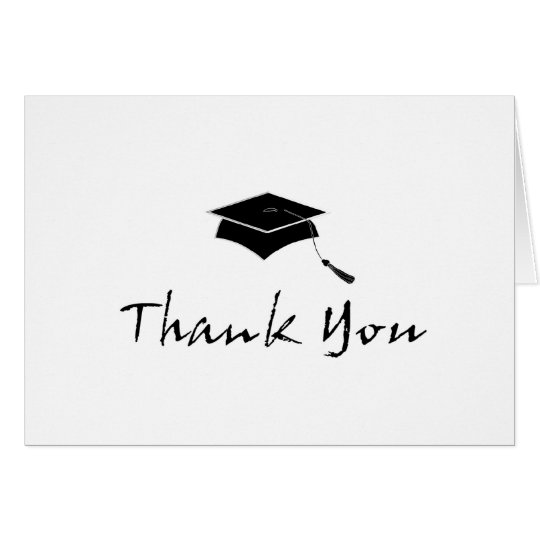 Contemporary Graduation Thank You Note Cards