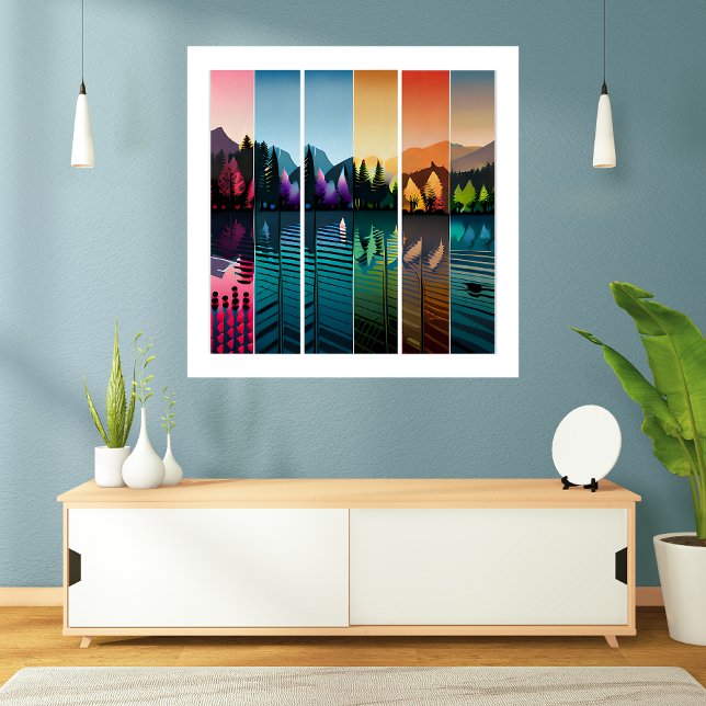 Contemporary Graphic Art Print - Modern Landscape  (Creator Uploaded)