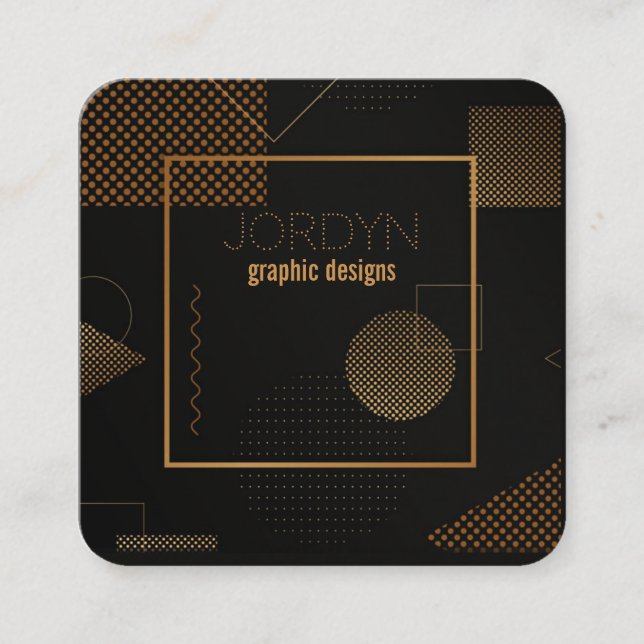 contemporary graphic designer business card (Front)