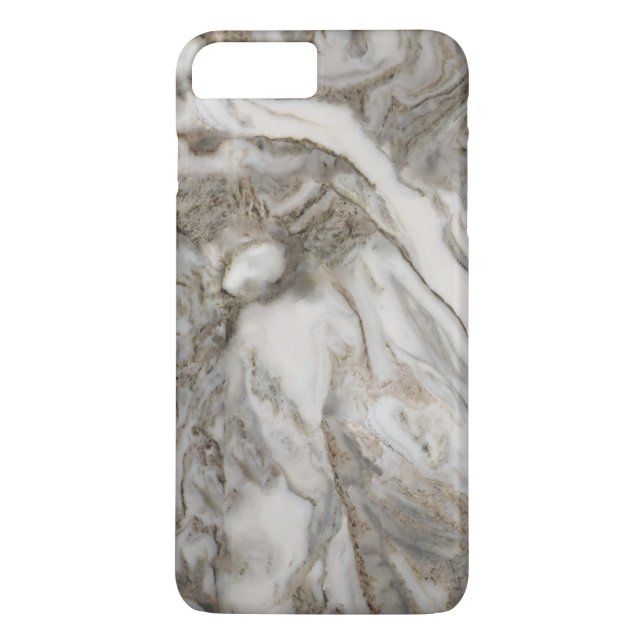 Contemporary Gray Marble Pattern Case-Mate iPhone Case (Back)