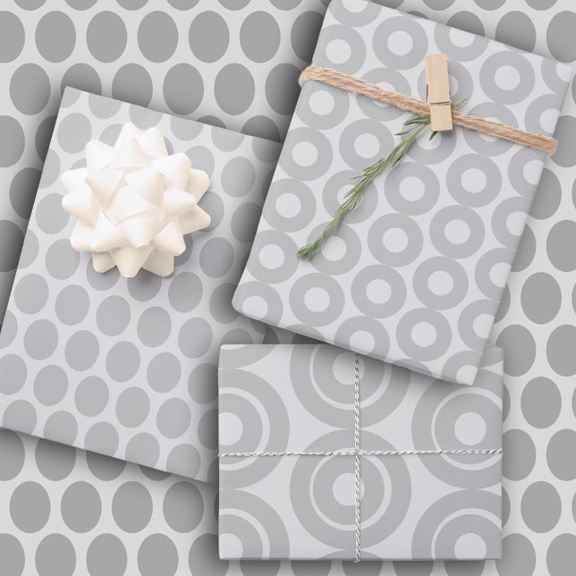 Contemporary Gray on Gray  Wrapping Paper Sheets (Creator Uploaded)