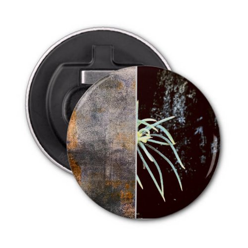Contemporary Green Nature Photography Bottle Opener