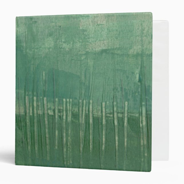 Contemporary Green Watercolor Binder (Front/Inside)