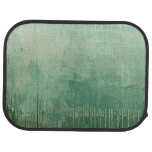 Contemporary Green Watercolor Car Mat