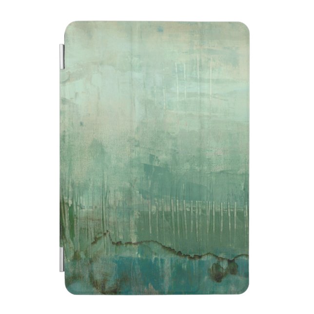Contemporary Green Watercolor iPad Mini Cover (Front)