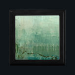 Contemporary Green Watercolor Jewelry Box<br><div class="desc">A Jennifer Goldberger original,  this work is a contemporary green watercolor. The piece is lighter and the top,  moving to deeper green tones as your eyes head to the bottom. A wonderful use of color,  order yours today!</div>