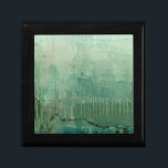 Contemporary Green Watercolor Jewelry Box<br><div class="desc">A Jennifer Goldberger original,  this work is a contemporary green watercolor. The piece is lighter and the top,  moving to deeper green tones as your eyes head to the bottom. A wonderful use of color,  order yours today!</div>