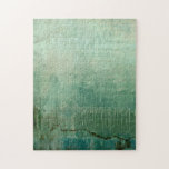 Contemporary Green Watercolor Jigsaw Puzzle<br><div class="desc">A Jennifer Goldberger original,  this work is a contemporary green watercolor. The piece is lighter and the top,  moving to deeper green tones as your eyes head to the bottom. A wonderful use of color,  order yours today!</div>