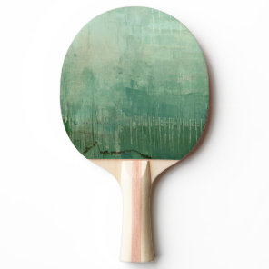 Contemporary Green Watercolor Ping-Pong Paddle