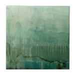 Contemporary Green Watercolor Tile<br><div class="desc">A Jennifer Goldberger original,  this work is a contemporary green watercolor. The piece is lighter and the top,  moving to deeper green tones as your eyes head to the bottom. A wonderful use of color,  order yours today!</div>