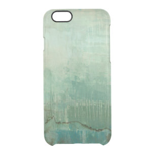 Contemporary Green Watercolor Clear iPhone 6/6S Case