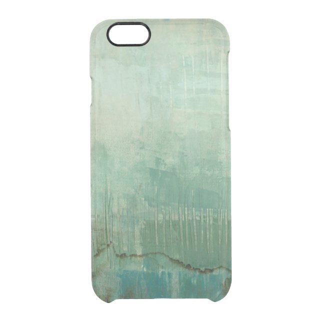 Contemporary Green Watercolor Uncommon iPhone Case (Back)