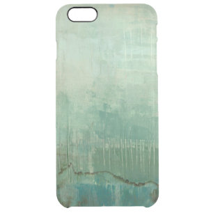 Contemporary Green Watercolor Clear iPhone 6 Plus Case