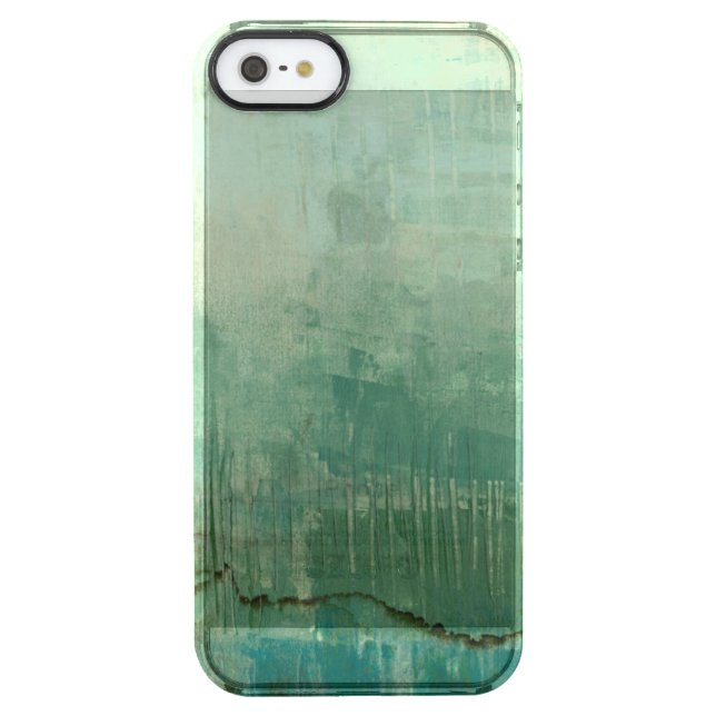 Contemporary Green Watercolor Uncommon iPhone Case (Back)