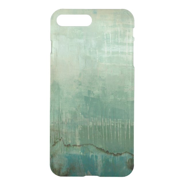 Contemporary Green Watercolor Uncommon iPhone Case (Back)