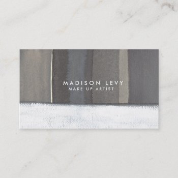 Contemporary Grey Lines Watercolor Artist Appointment Card by Pip_Gerard at Zazzle