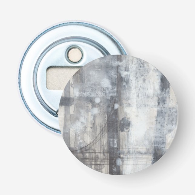 Contemporary Grey Painting Bottle Opener (Front)