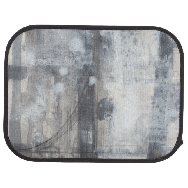 Contemporary Grey Painting Car Floor Mat (Rear)