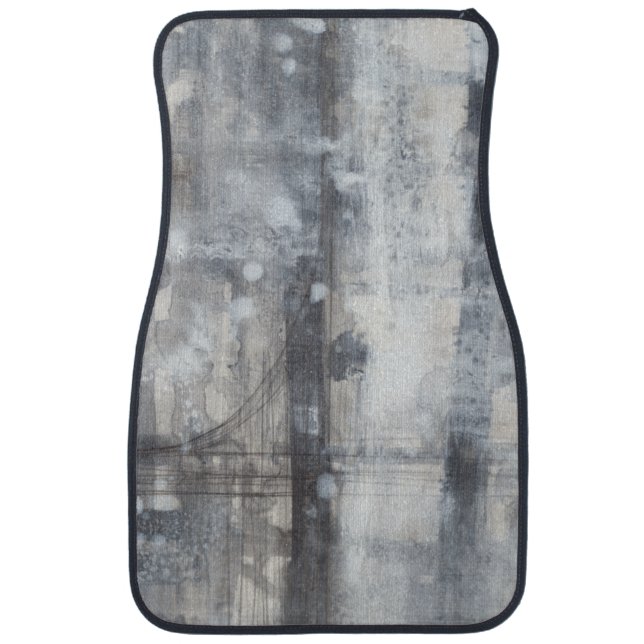 Contemporary Grey Painting Car Mat (Front)