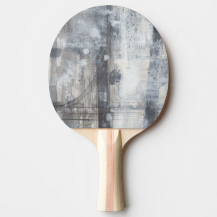 Contemporary Grey Painting Ping-Pong Paddle