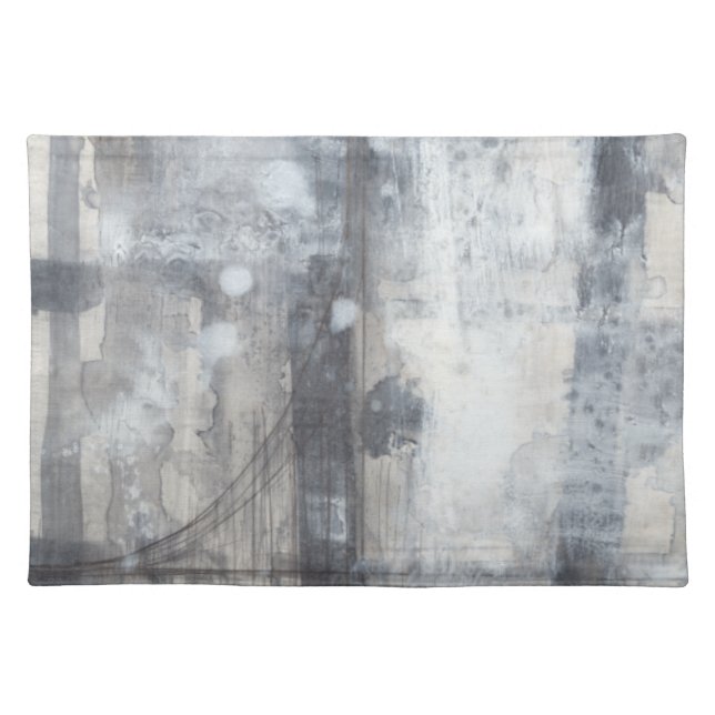 Contemporary Grey Painting Placemat (Front)
