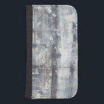 Contemporary Grey Painting Samsung S4 Wallet Case<br><div class="desc">This contemporary grey painting is the work of Jennifer Goldberger. A thick grey hangs on the piece like a heavy fog. Purchase a copy of this print today!</div>