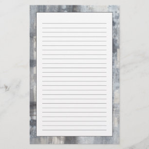 Contemporary Grey Painting Stationery