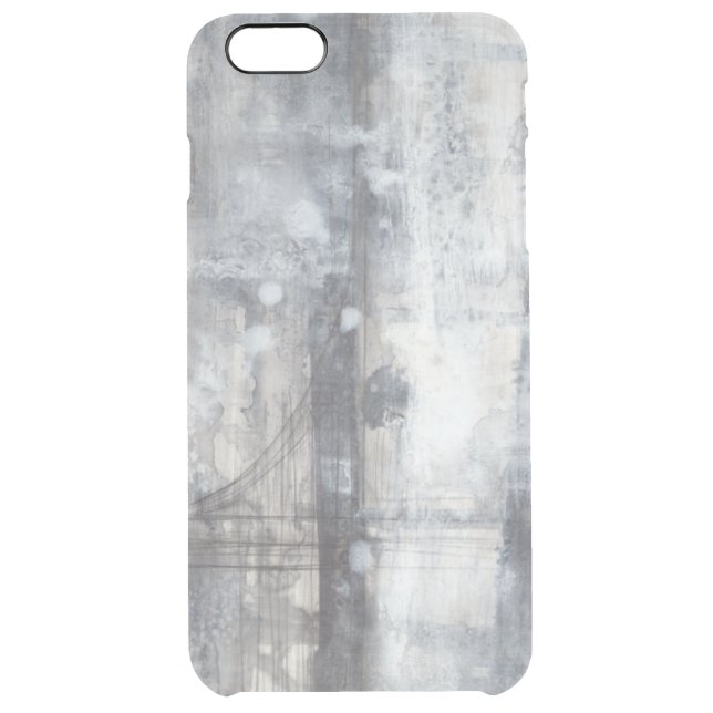 Contemporary Grey Painting Uncommon iPhone Case (Back)