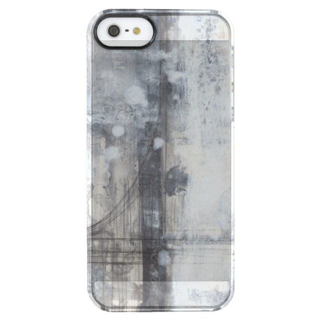 Contemporary Grey Painting Uncommon iPhone Case (Back)