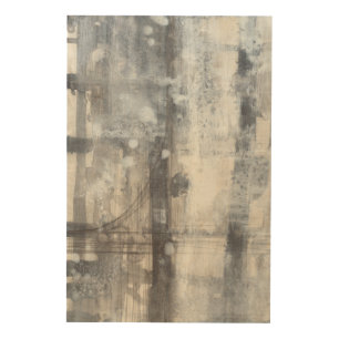Contemporary Grey Painting Wood Wall Decor