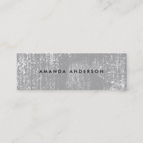 Contemporary Grunge Texture Mini Business Card