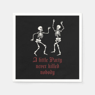Contemporary Halloween skeletons Napkins
