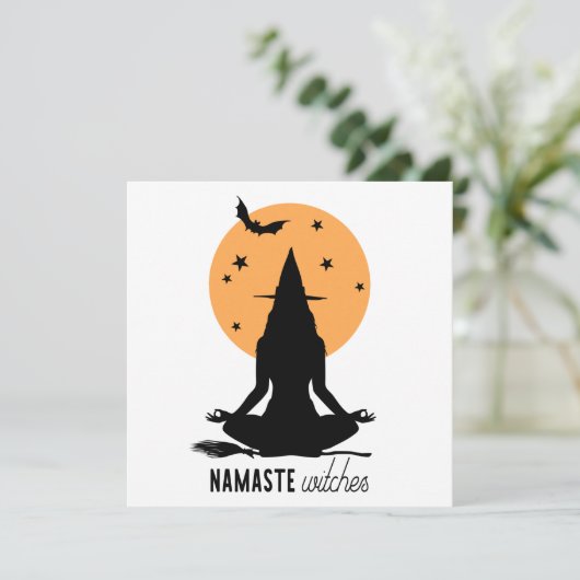 Contemporary Halloween yoga Witch (Standing Front)