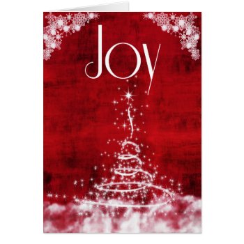 Contemporary Holiday Joy Card 