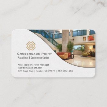 Contemporary Hotel Lobby Business Card by artNimages at Zazzle