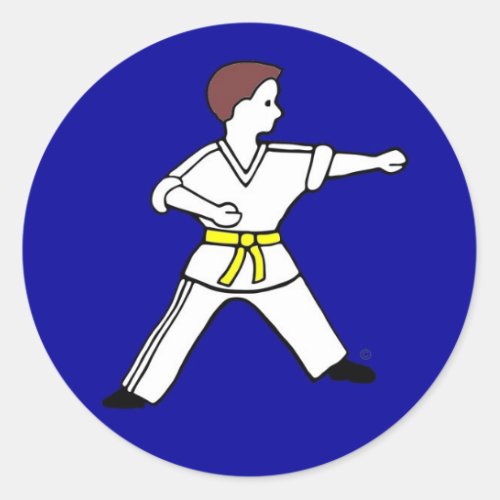 Contemporary Karate Kid 11 blue stickers