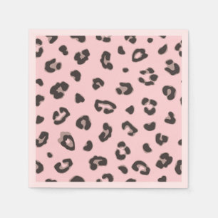 Contemporary Leopard Print Paper Napkin