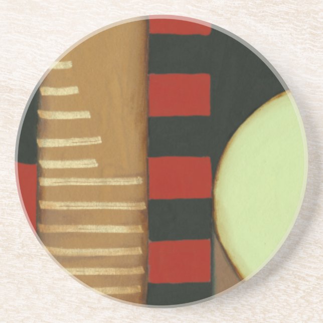 Contemporary Loft Style Paneled Painting Coaster (Front)