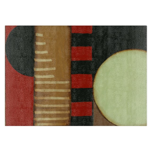 Contemporary Loft Style Paneled Painting Cutting Board (Front)