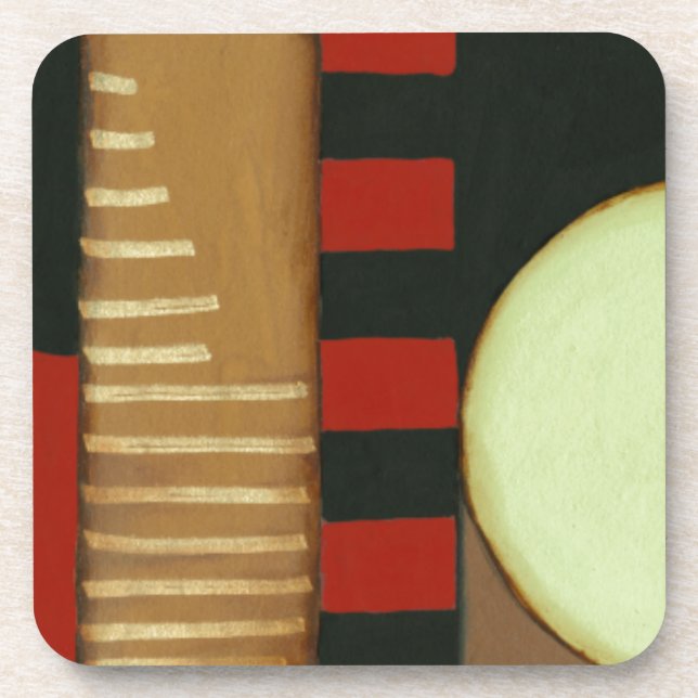 Contemporary Loft Style Paneled Painting Drink Coaster (Front)